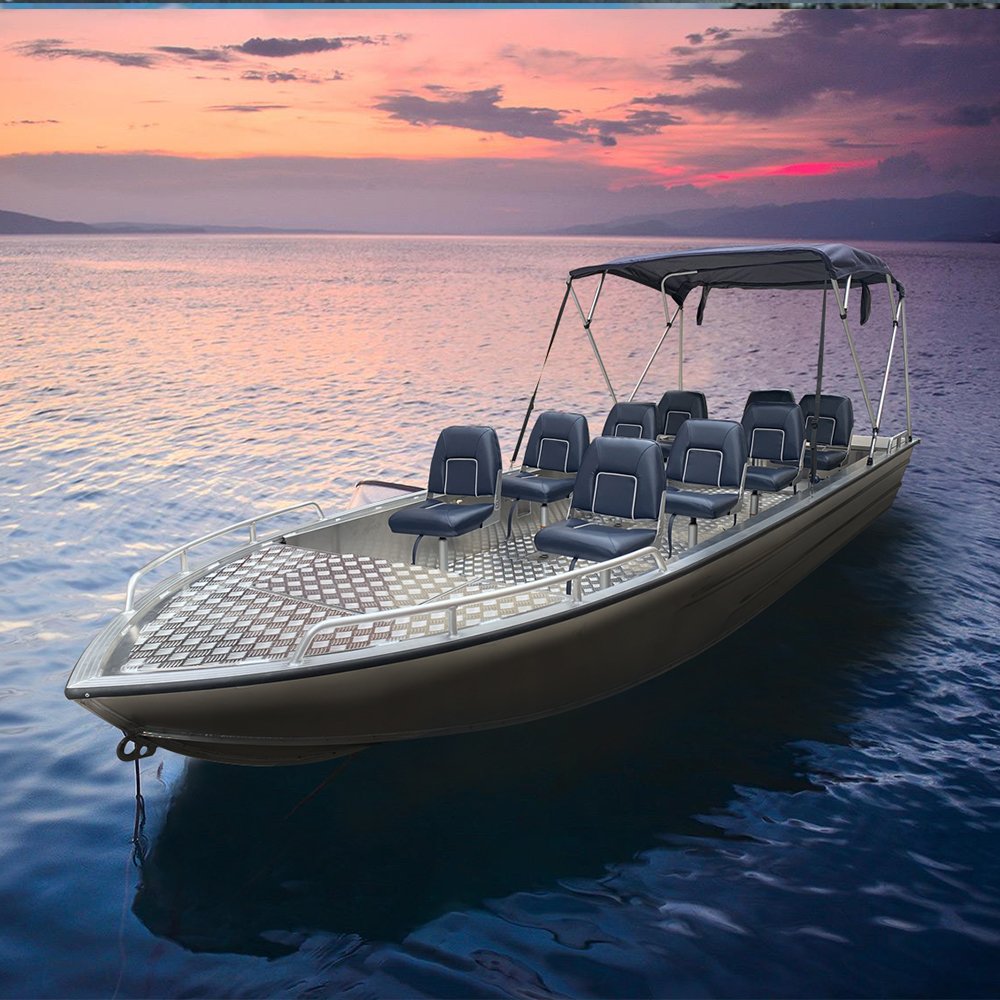 2025 Custom 8-Person Aluminum Luxury Yacht Hot Selling Passenger Boats with Outboard Engine Welded Design